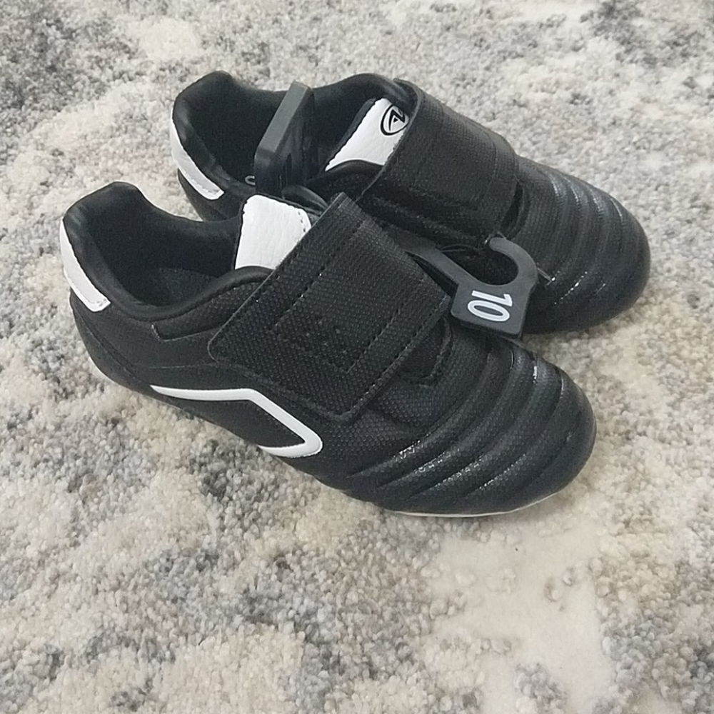 Toddler size ten soccer cleats